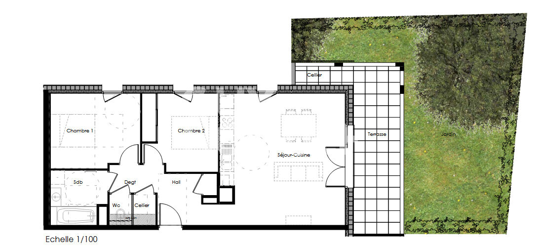 Appartement  3 pièce(s)