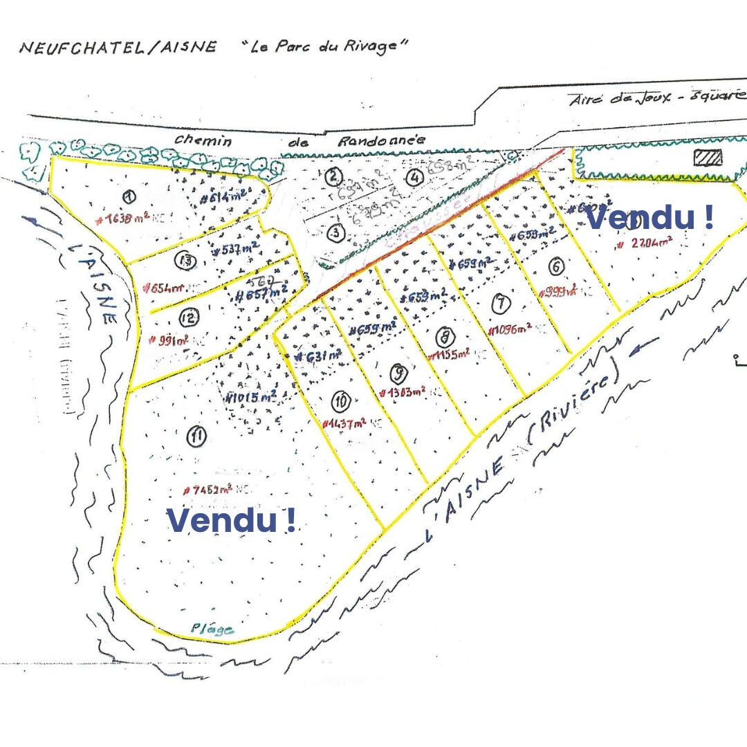 Terrain à vendre à Neufchâtel-sur-Aisne - Lot 2