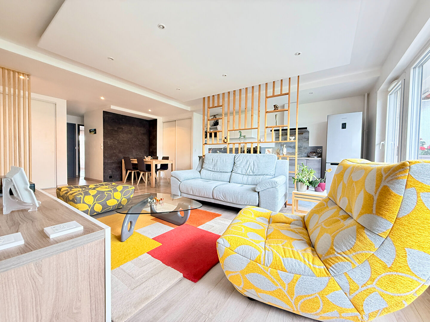 Appartement de type 3 avec balcons et garage
