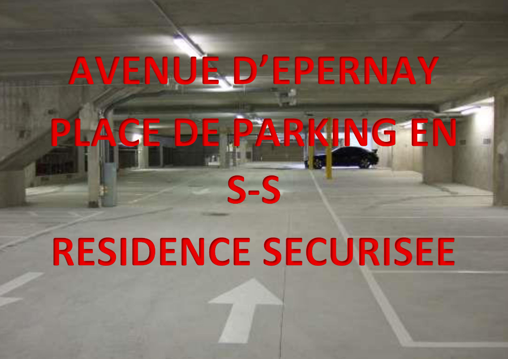 Place de parking en sous sol
