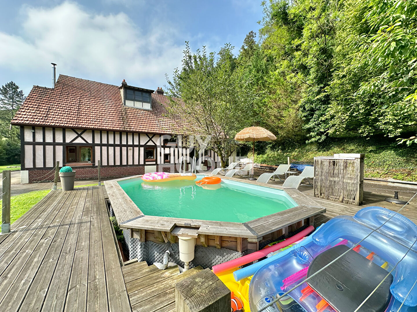 Proche Pavilly Propriété Bord de rivière