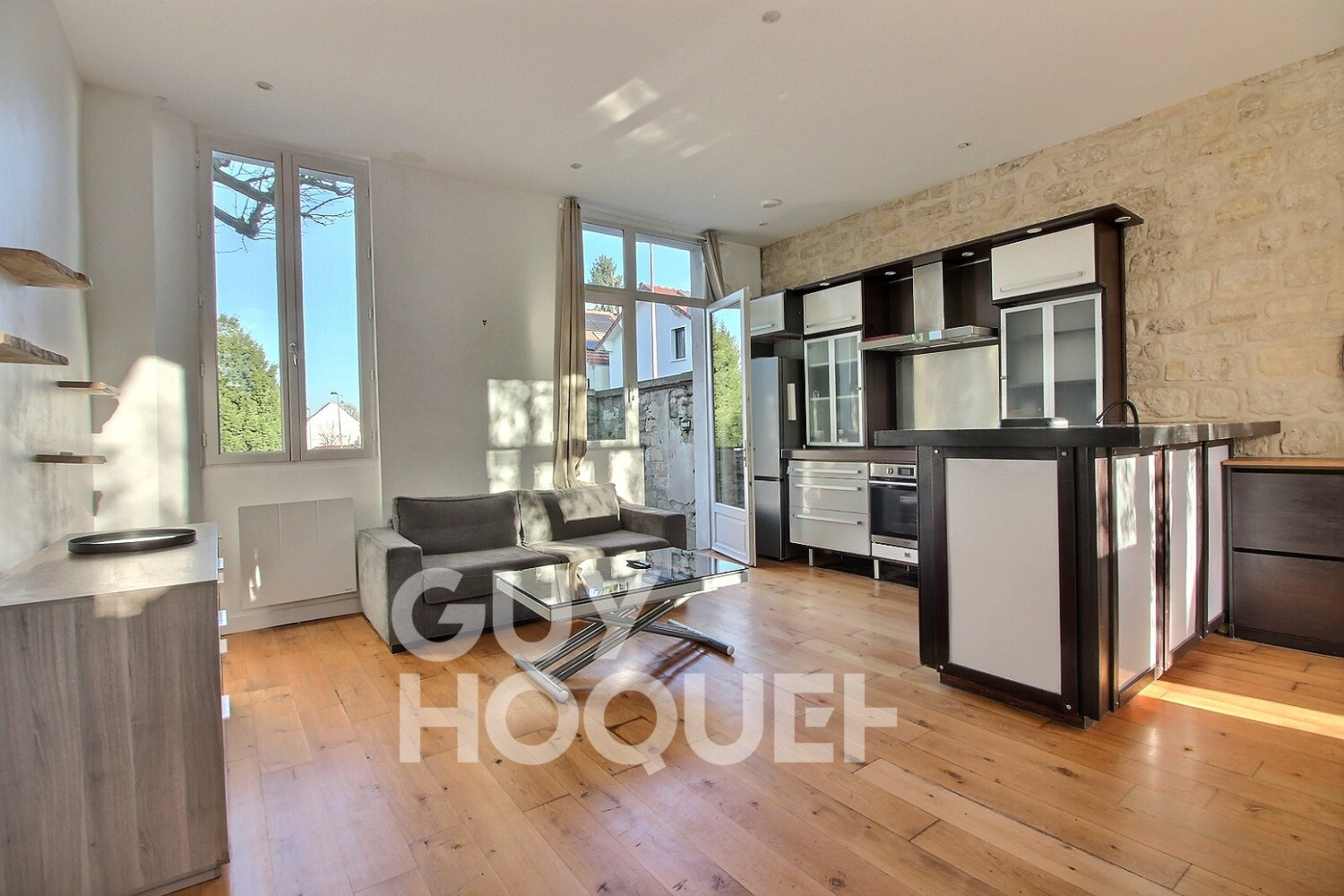 Deux pièces avec jardin