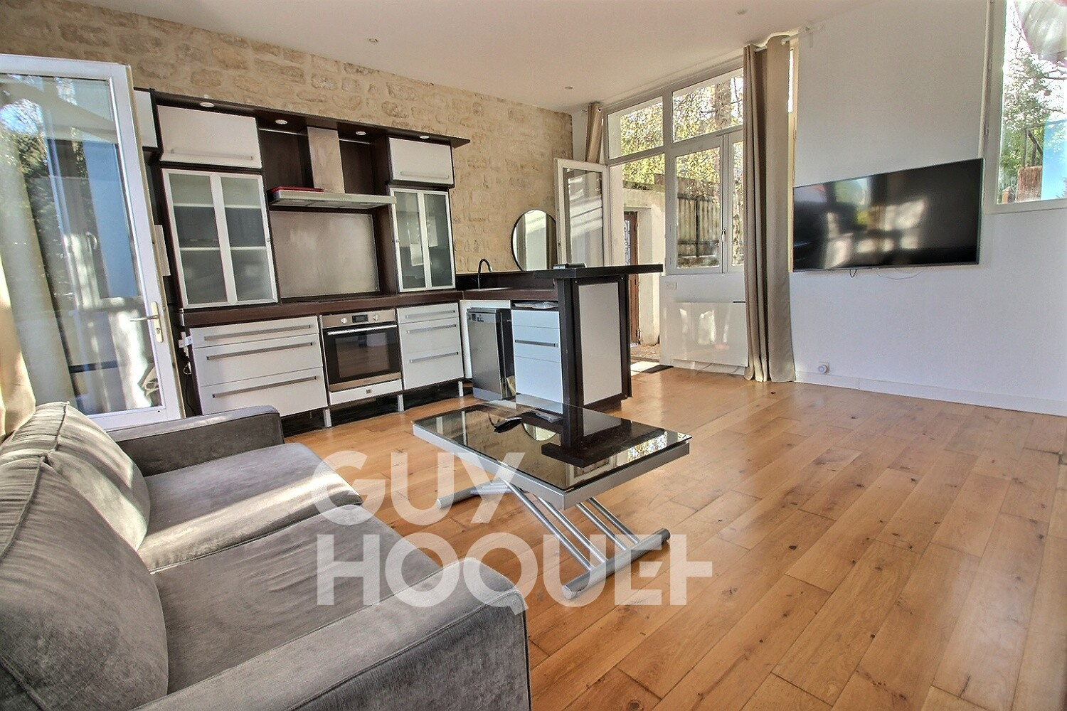 Deux pièces avec jardin