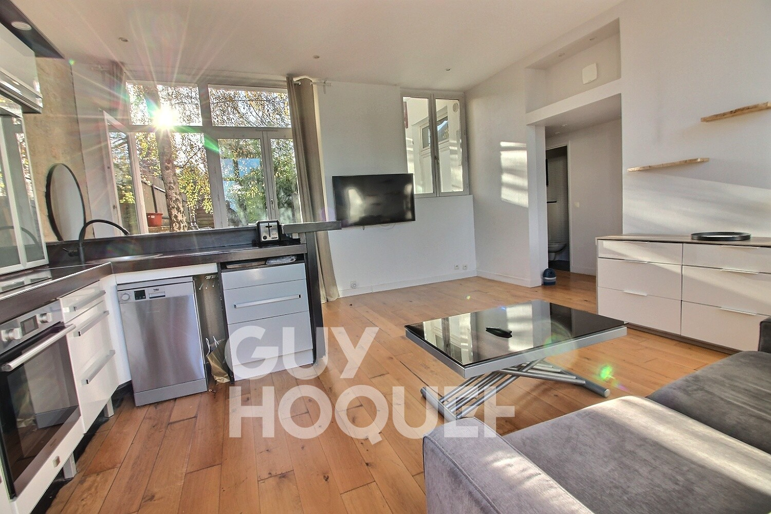 Deux pièces avec jardin