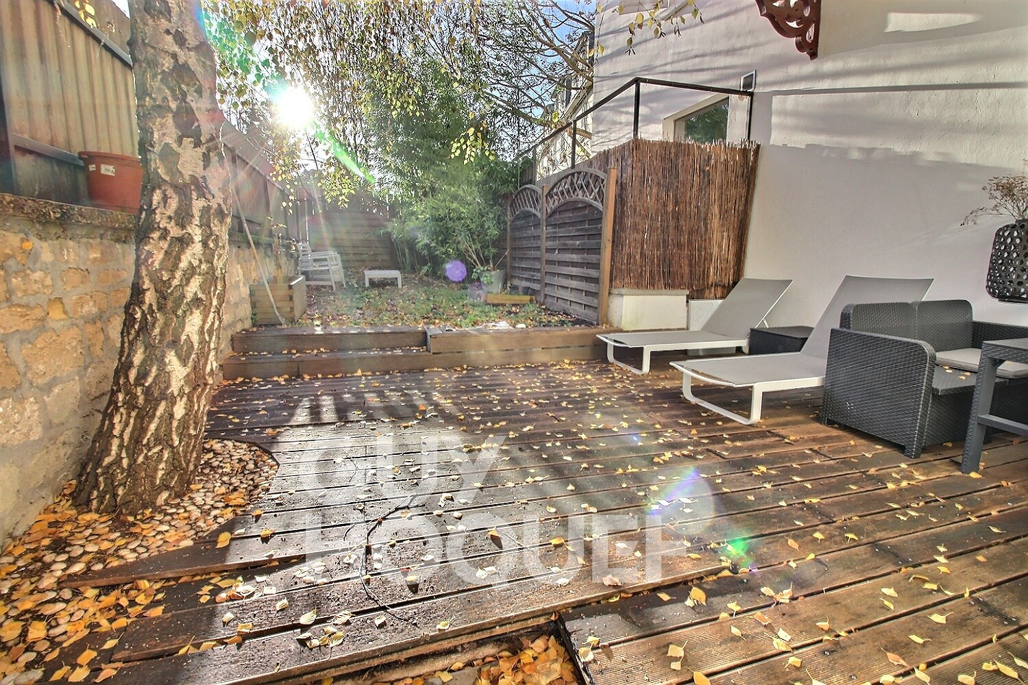 Deux pièces avec jardin