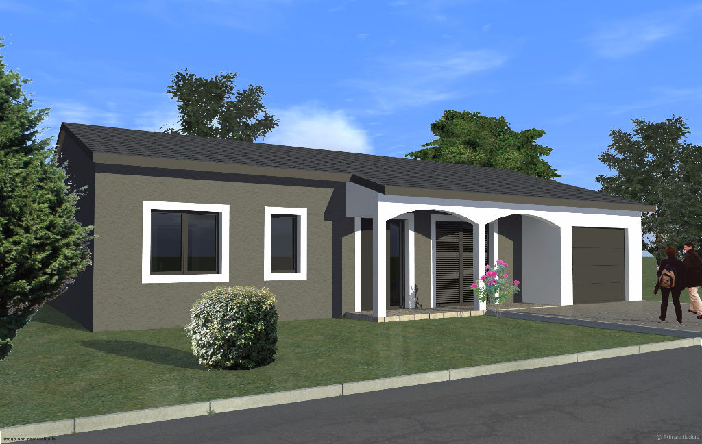 Pavillon neuf, Folschviller de type F5 avec terrain et garage