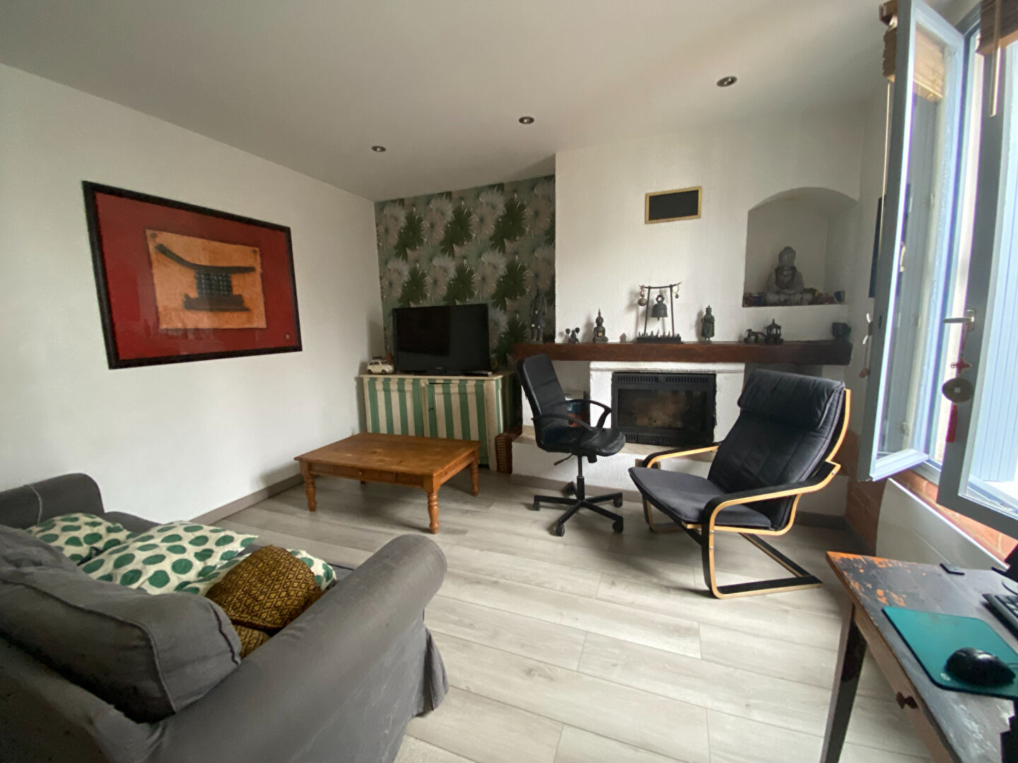 Maison de ville avec jardin et garage