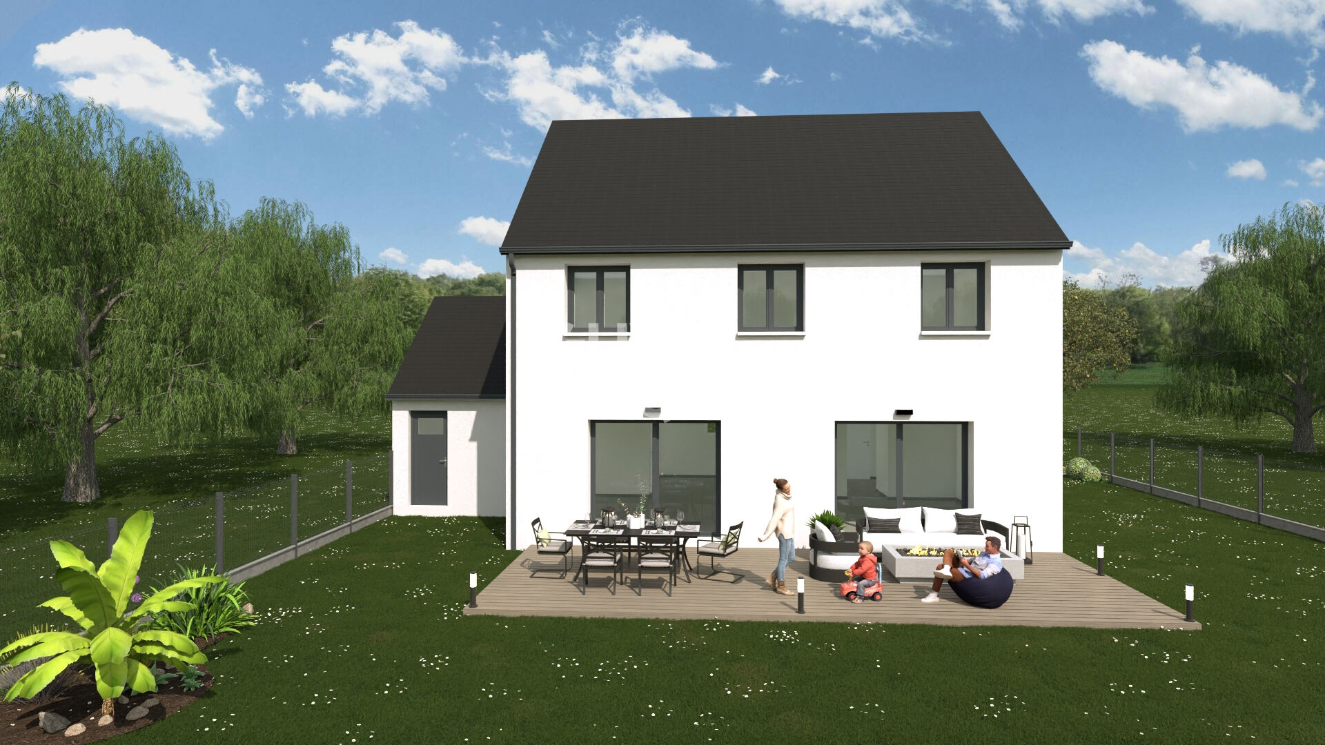 Terrain  viabilisé de 1058 m2 Azay sur Cher