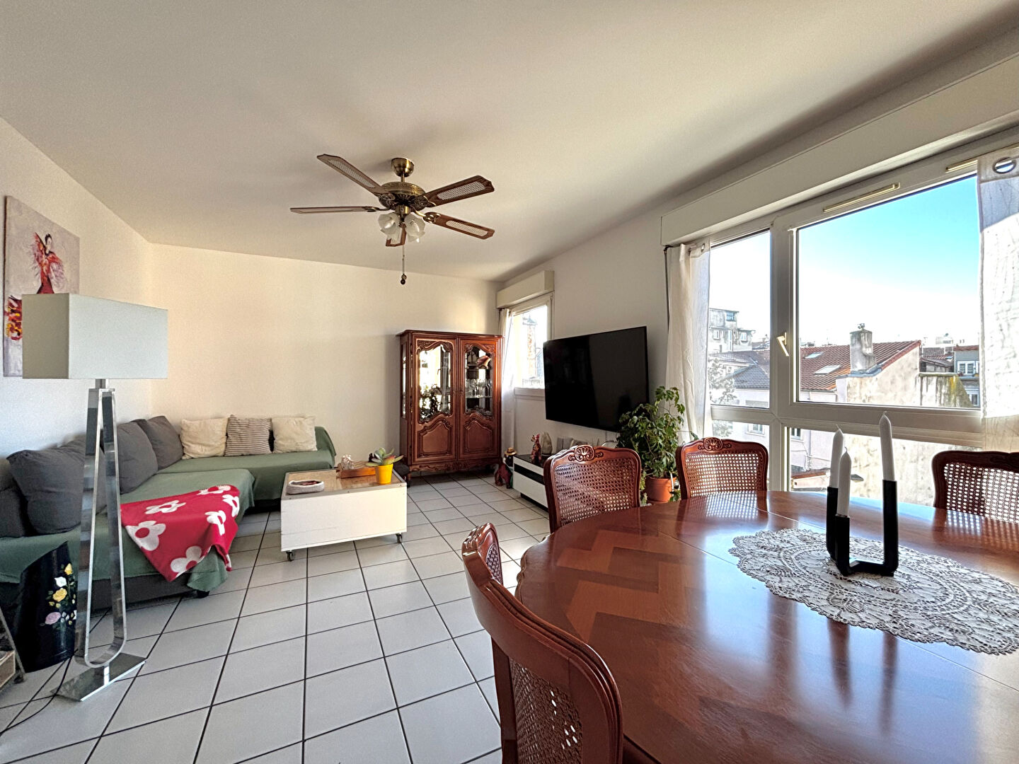 Secteur recherché Appartement 79m2, 3 chambres, balcons, garage 