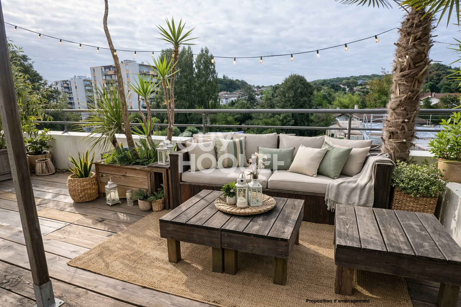 Esprit surf pour ce deux pièces avec terrasse au sud, au calme dans un quartier dynamique