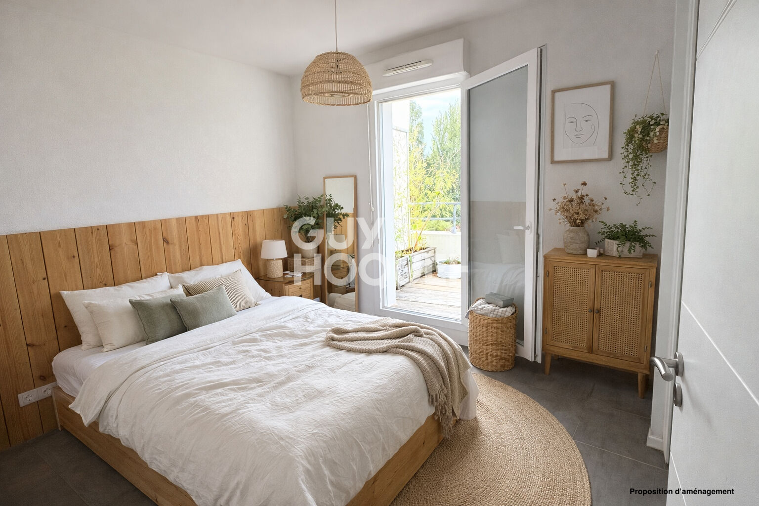 Esprit surf pour ce deux pièces avec terrasse au sud, au calme dans un quartier dynamique