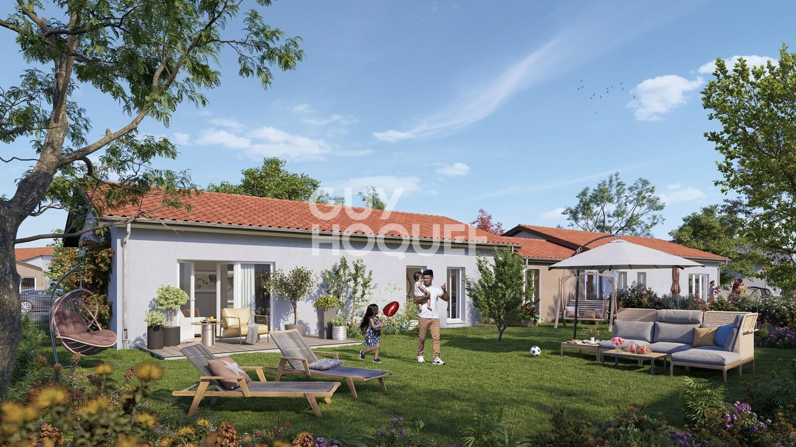 T3 en RDJ (183 m² de jardin)