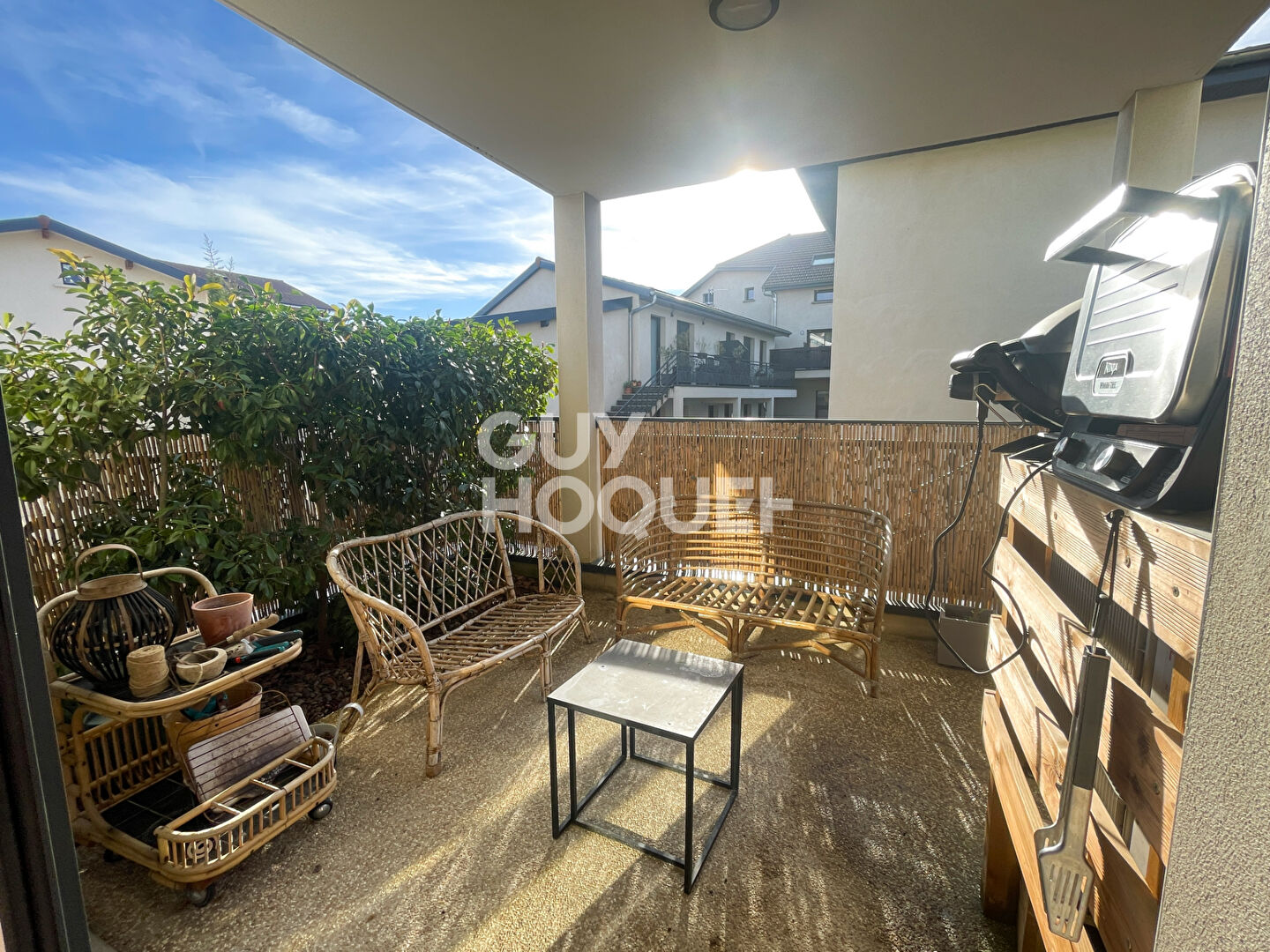 À VENDRE  Appartement de plain-pied avec jardin  Centre de Luzinay