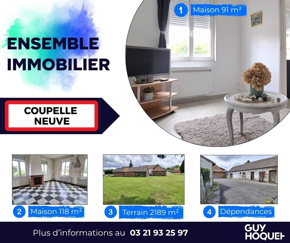 Ensemble immobilier 2 maisons + dépendances