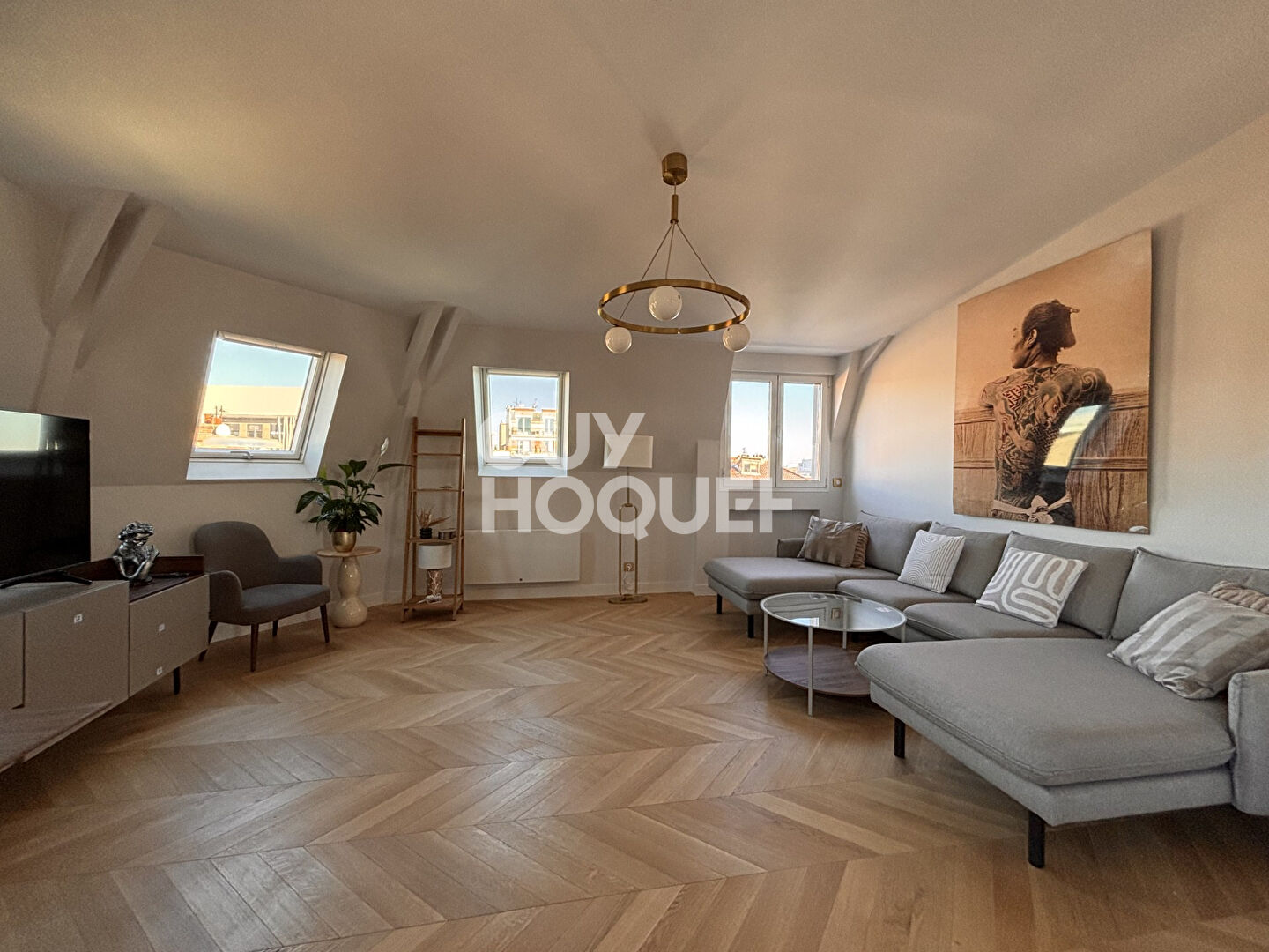 Appartement Mairie de Saint Ouen Sur Seine 6 pièce(s) 119.07m2-Terrasse