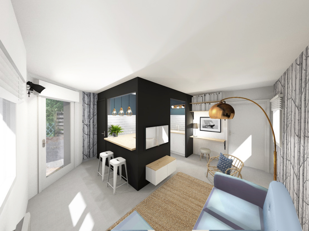 DEVECEY, appartement meublé T2 avec terrasse