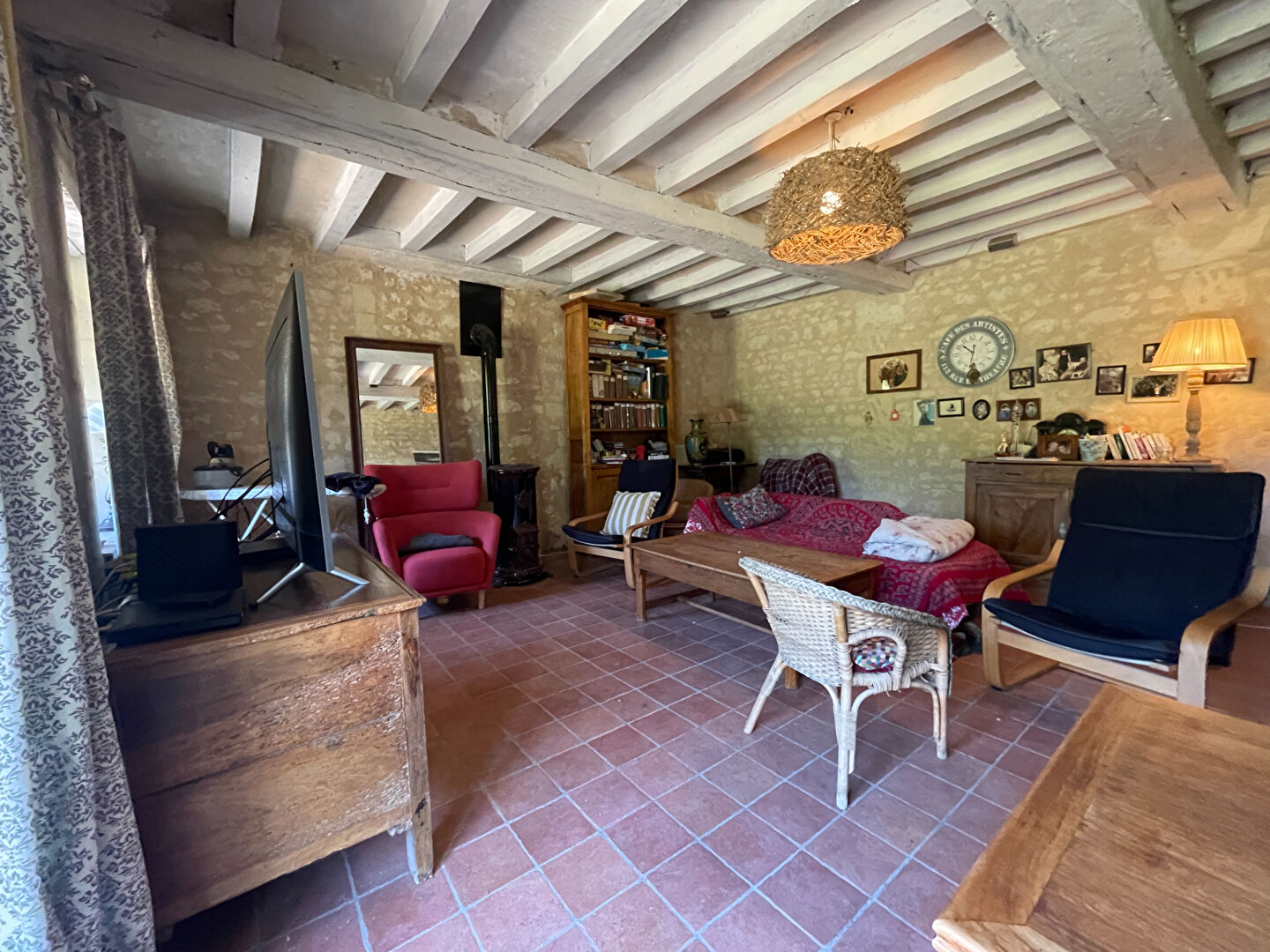 Charmante maison ancienne rénovée à vendre, calme et ensoleillée