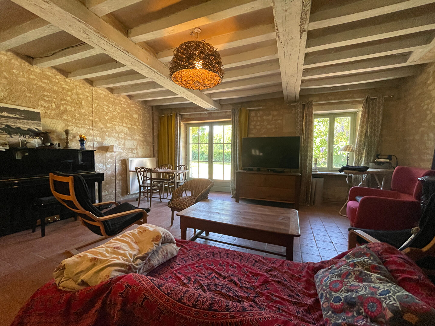 Charmante maison ancienne rénovée à vendre, calme et ensoleillée