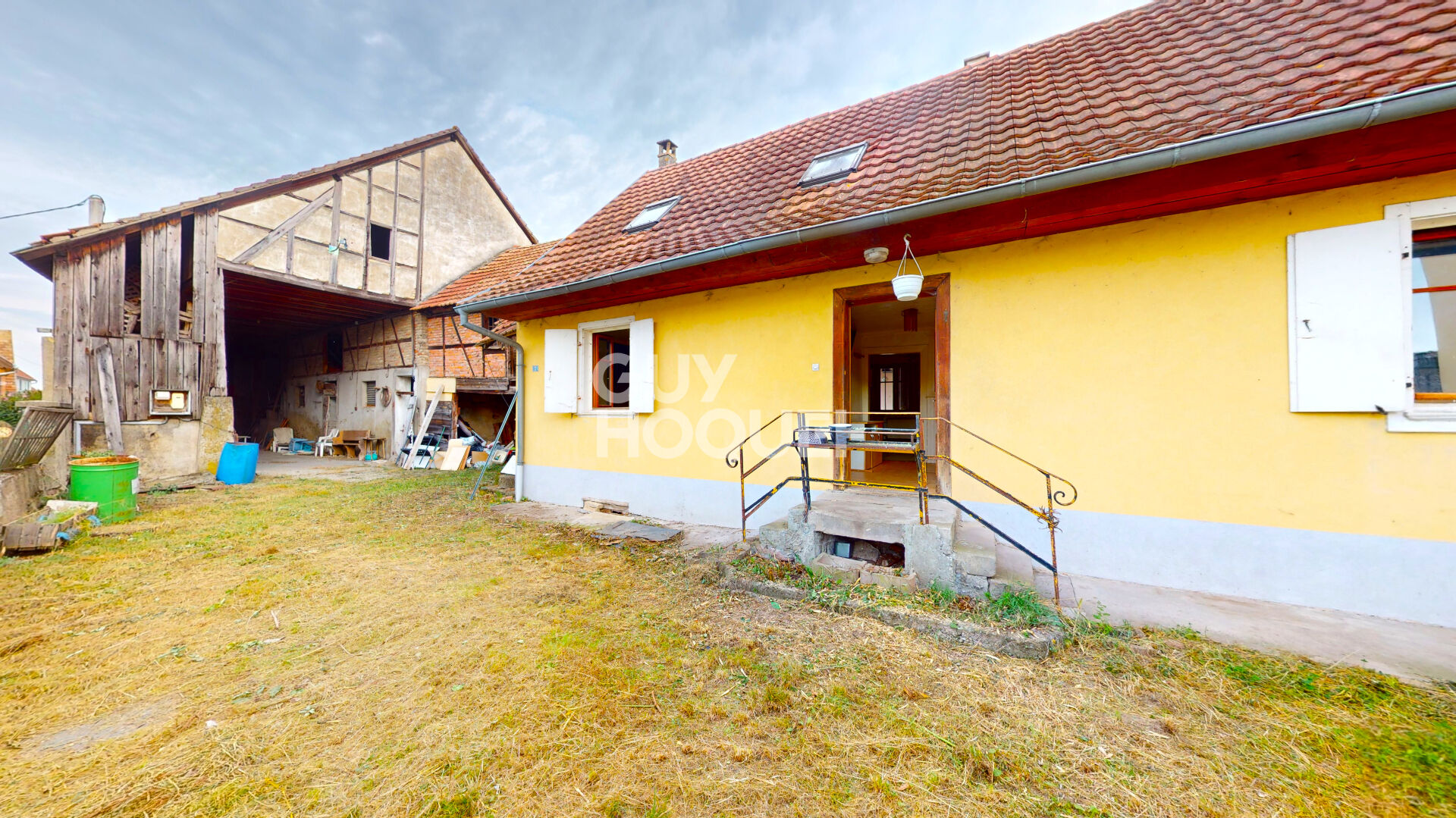 Maison Baldenheim 110 m² avec grange et jardin sur 7 ares de terrain.