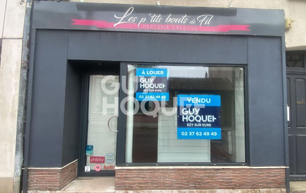 Local commercial en plein centre ville d'Ezy sur Eure