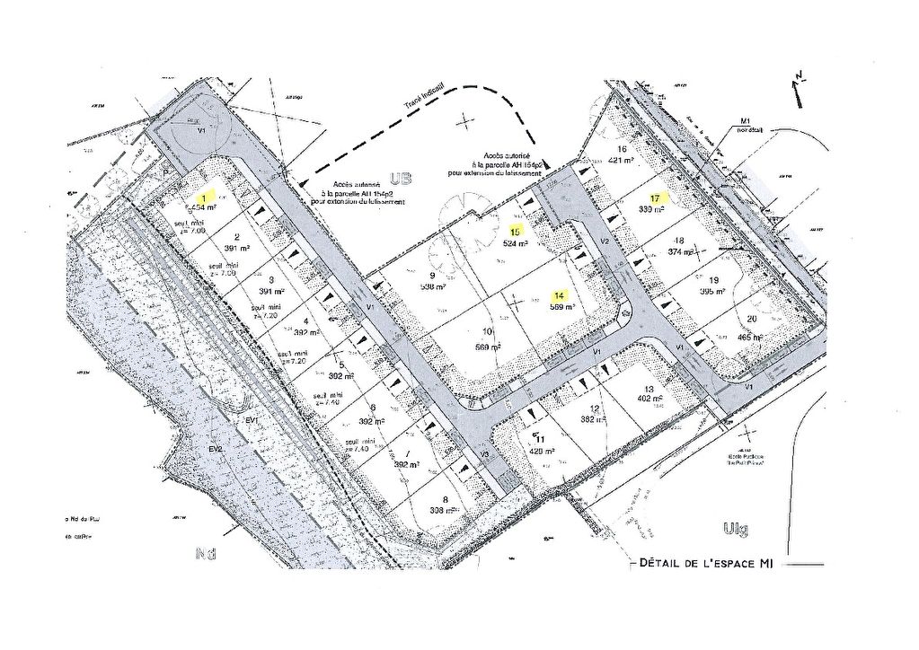 terrain à bâtir centre fenouiller de 463m²