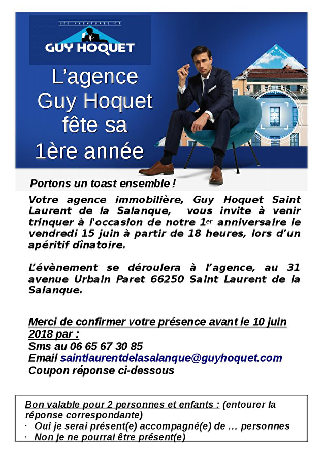 NOTRE AGENCE FETE SES UN AN