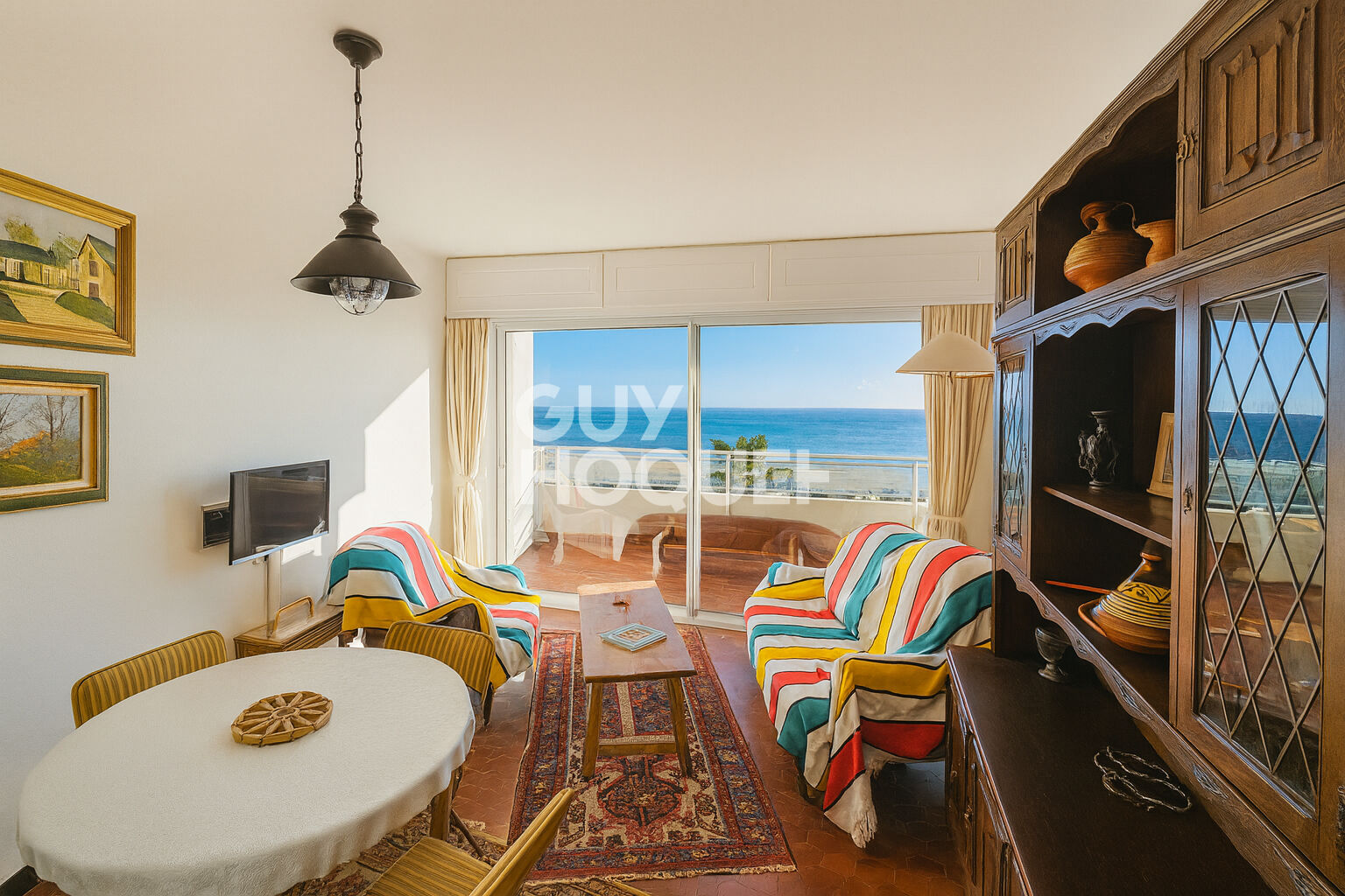 VUE MER EXCEPTIONNELLE :  Appartement 3 pièces au dernier étage à Canet en Roussillon !