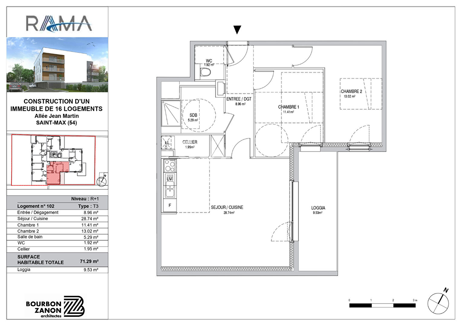 ST MAX : maison 3 pièces (71 m²) en vente