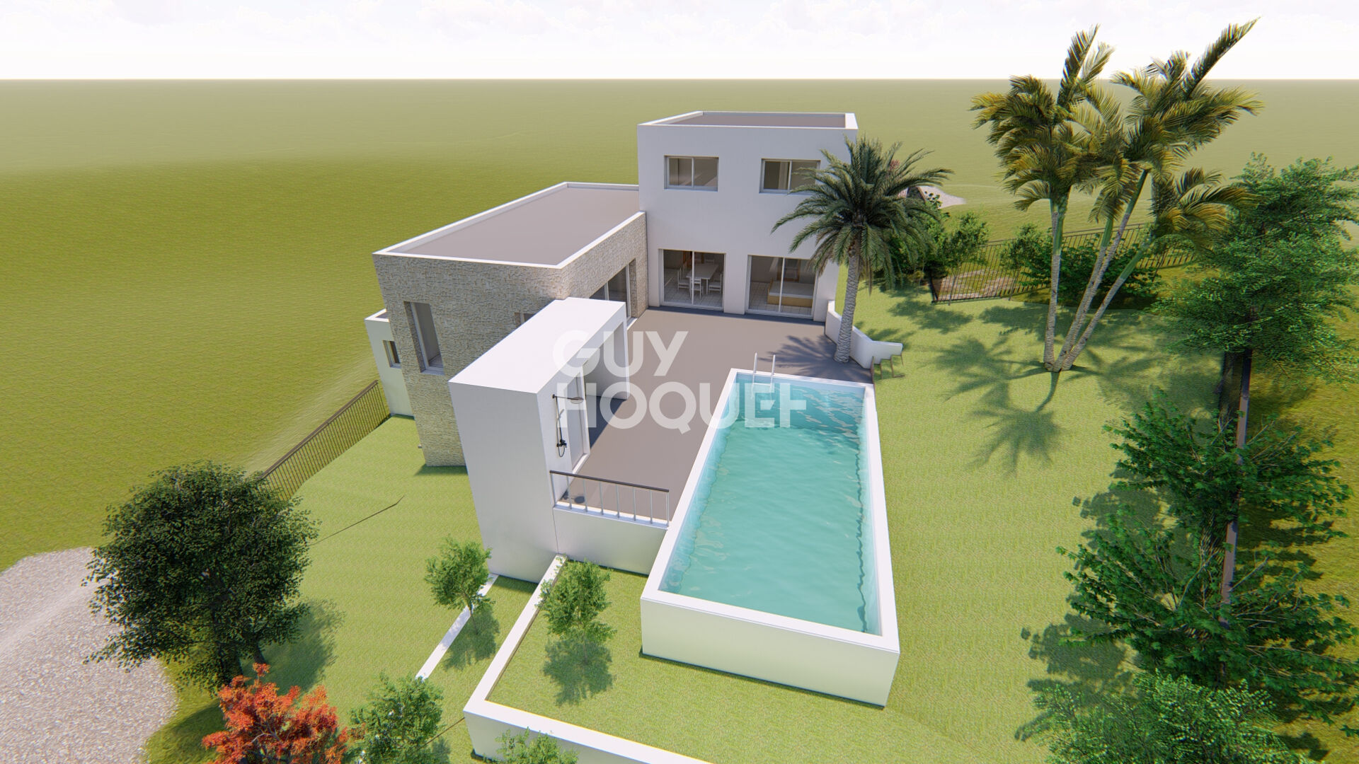 Comps, terrain viabilisé de 586 m2