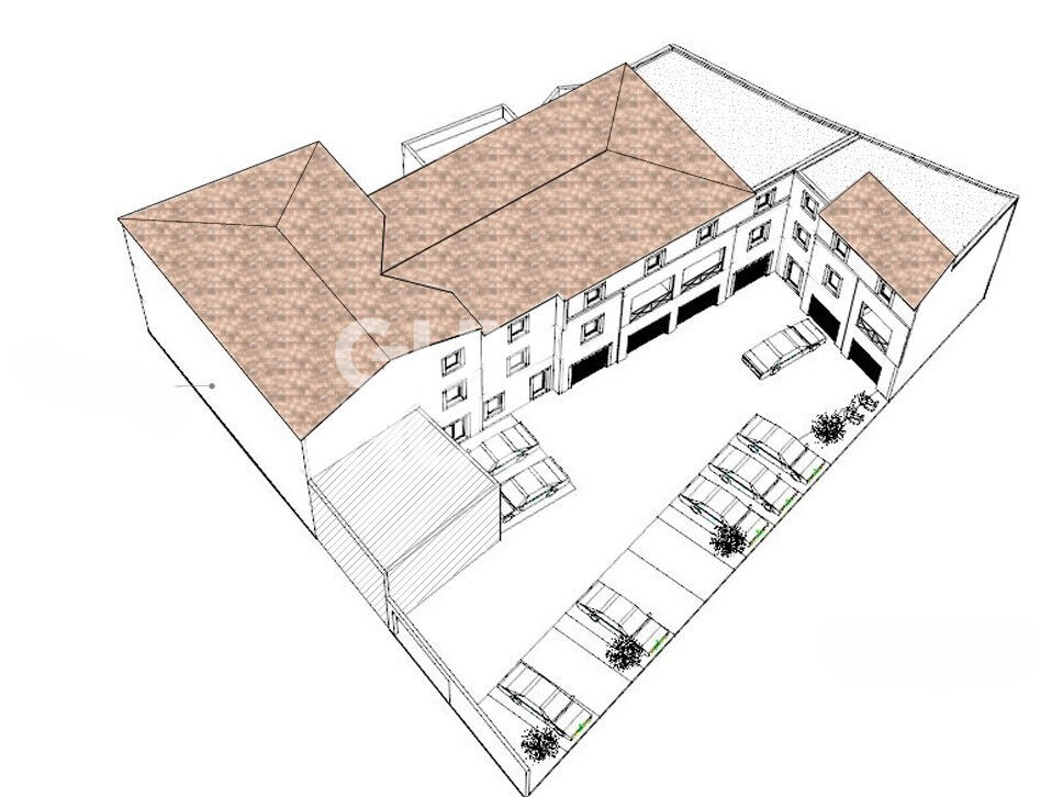 Beaucaire Immeuble avec Projet de résidence sur Terrain de 922 m2