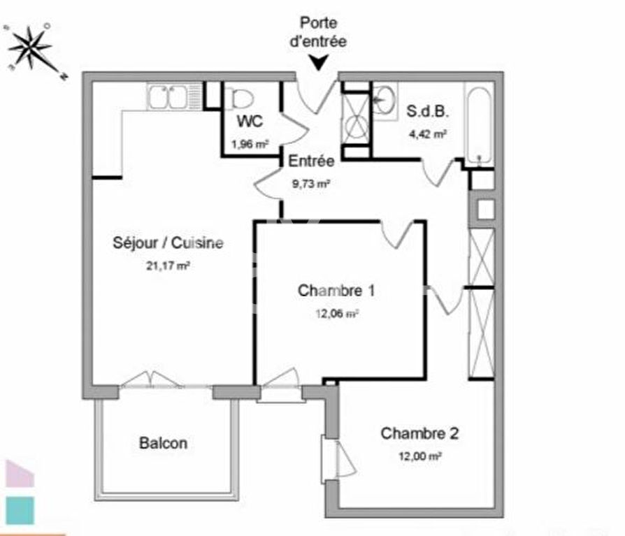 A VENDRE Toulouse Jolimont 3 pièce(s) 61.34 m2+parking