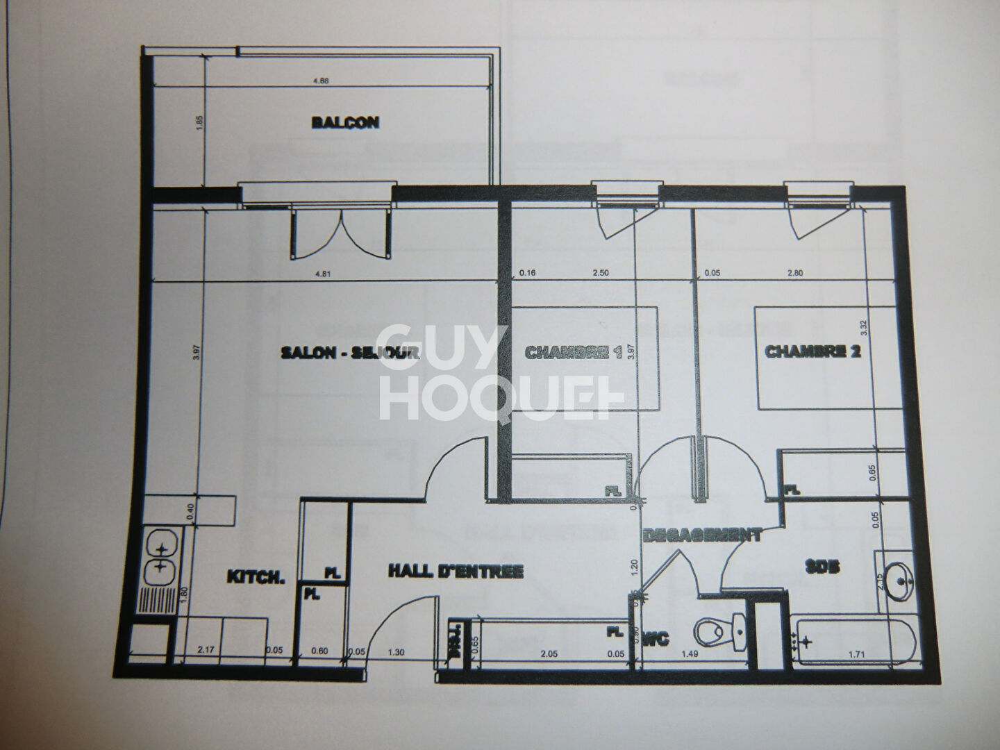 Appartement Muret 3 pièce(s)+ 4 parkings