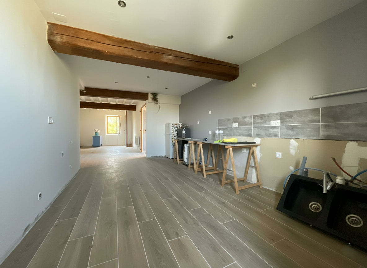 Appartement  4 pièce(s) 106 m2 - jardin - place de parking extérieur