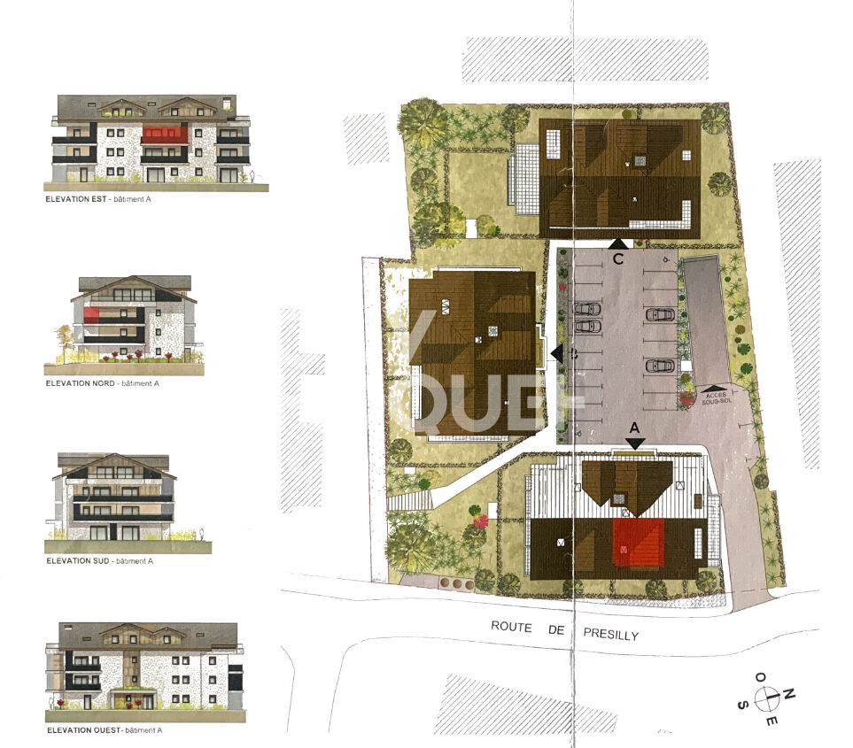 Appartement neuf T2  de 43 m² à FEIGERES