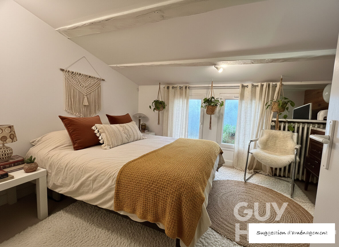 Dernier étage 60 m2 avec extérieur 2/3 pièces, centre-ville de La Rochelle