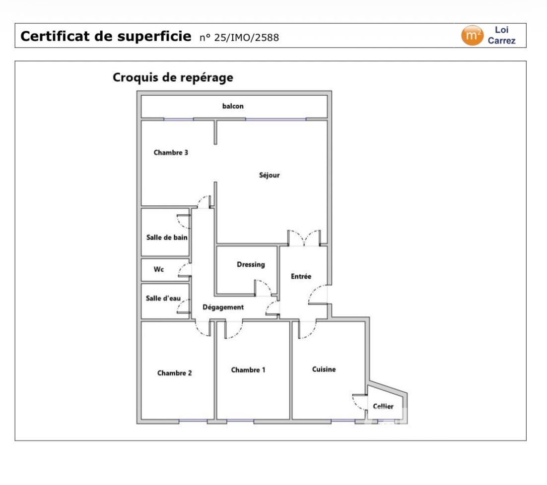 Appartement Versailles  4 pièce(s) 95 m2