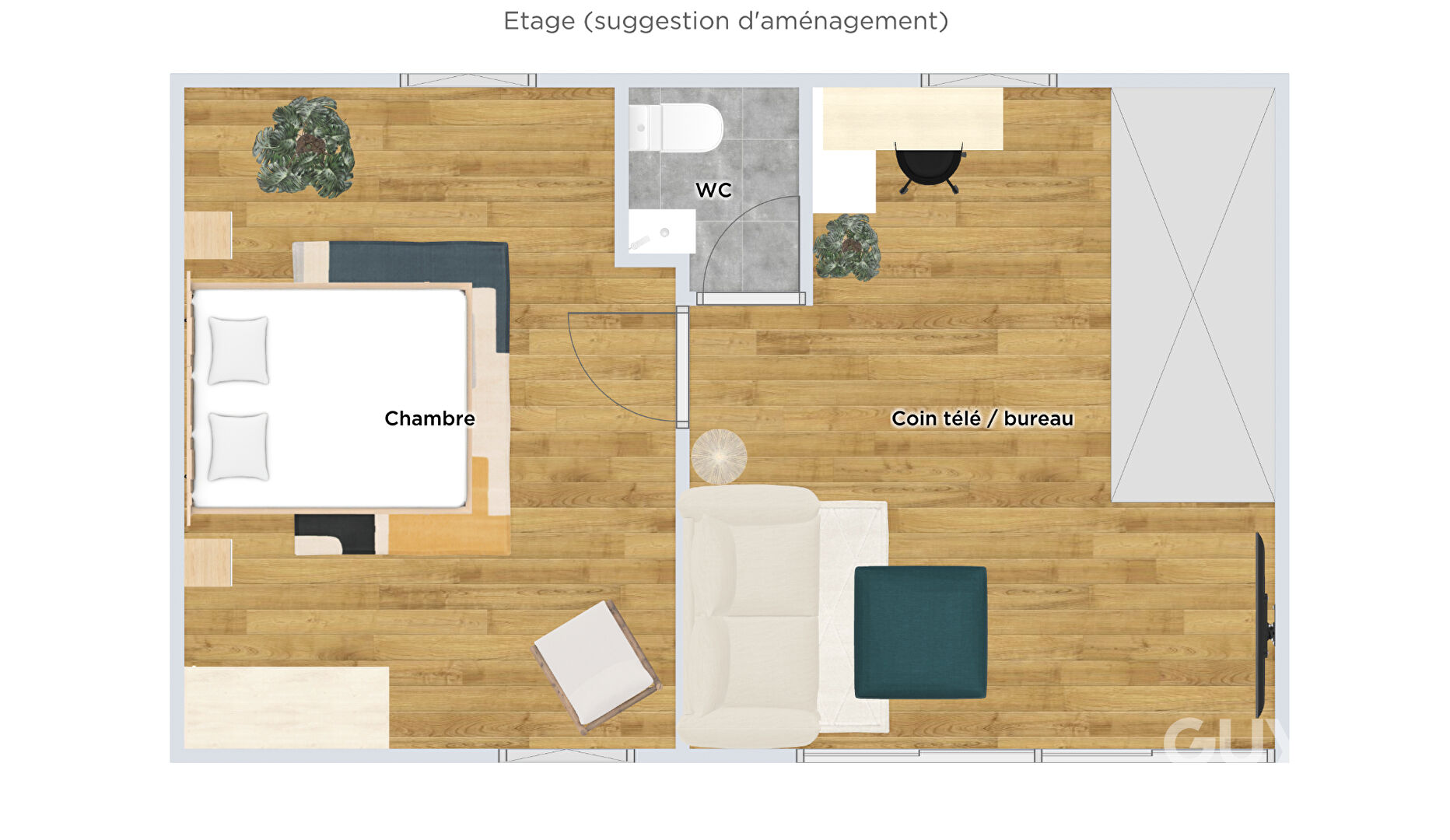 Maison avec jardin dans un cadre verdoyant