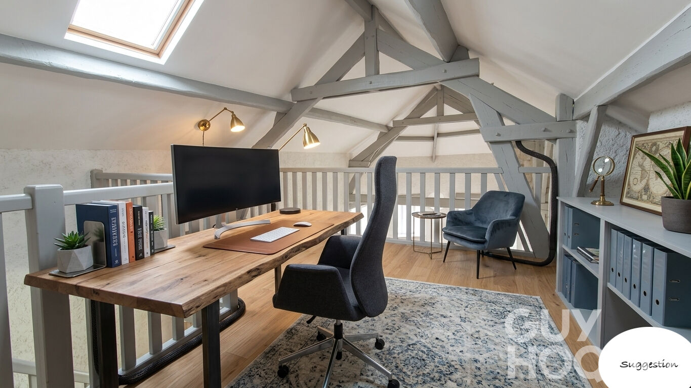 Maison à inventer, jardin, parking et potentiel