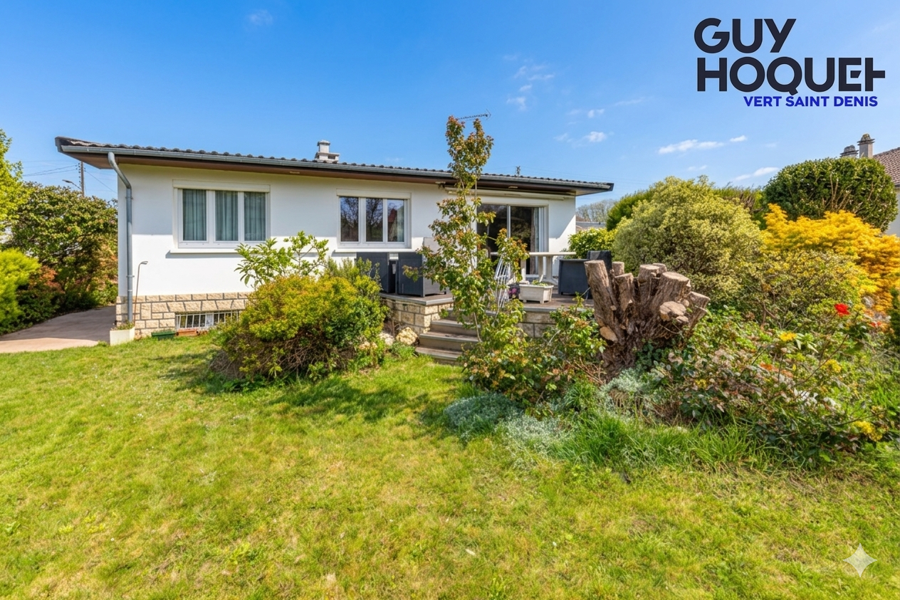 MAISON INDIVIDUELLE DE PLAIN PIED - SOUS-SOL TOTAL - VERT SAINT DENIS /LA BUTTE AUX FEVES