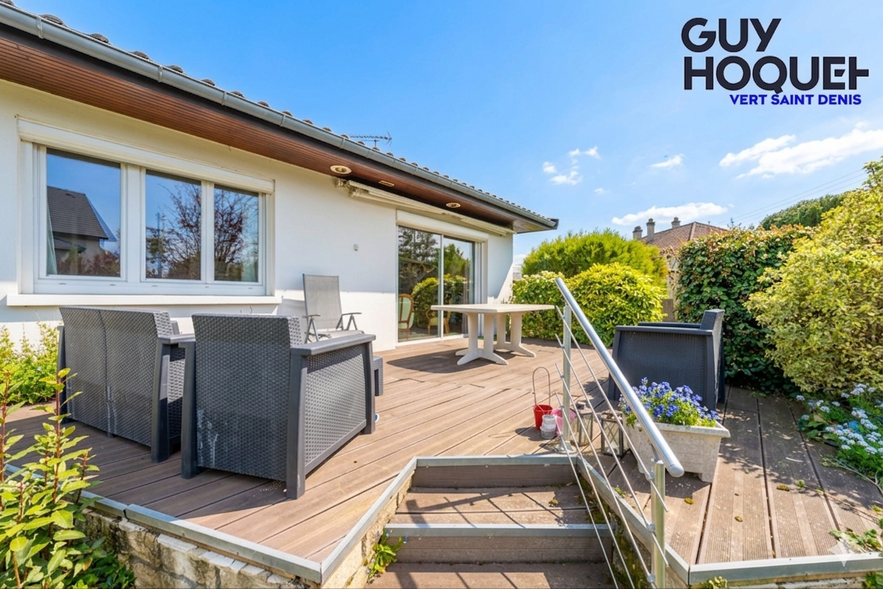 MAISON INDIVIDUELLE DE PLAIN PIED - SOUS-SOL TOTAL - VERT SAINT DENIS /LA BUTTE AUX FEVES