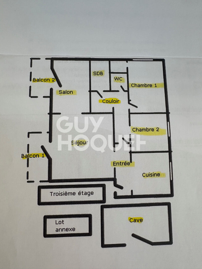 À vendre : Appartement 3 pièces à Vesoul - Quartier Vadans