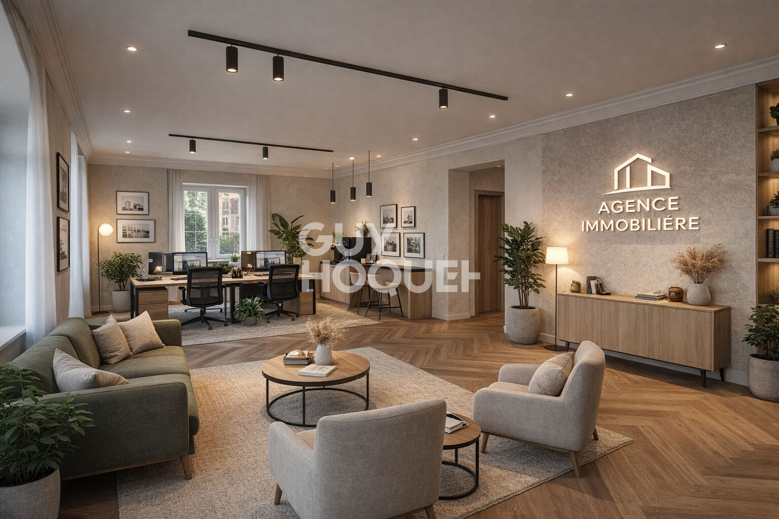 Local commercial 88m² refait à neuf + vitrines + parking