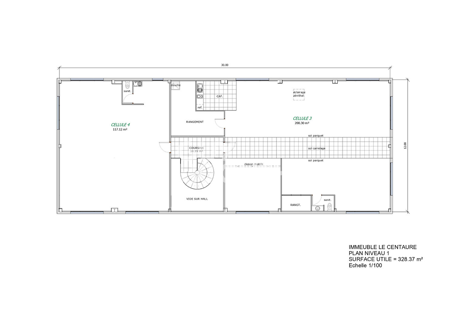 LOCAL PROFESSIONNEL  200 m² - LE CENTAURE -  RIOZ
