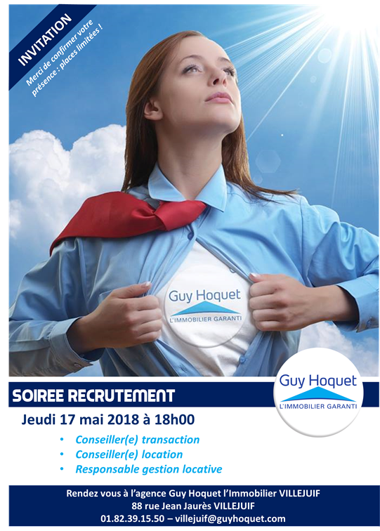SOIRÉE RECRUTEMENT DE L'AGENCE GUY HOQUET A VILLEJUIF