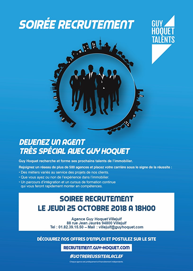 SOIRÉE RECRUTEMENT  LE 25 OCTOBRE 2018