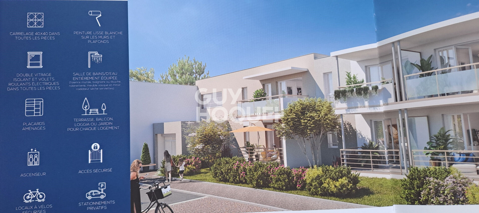 VENTE d'un appartement de 3 pièces (74 m²) aux ANGLES