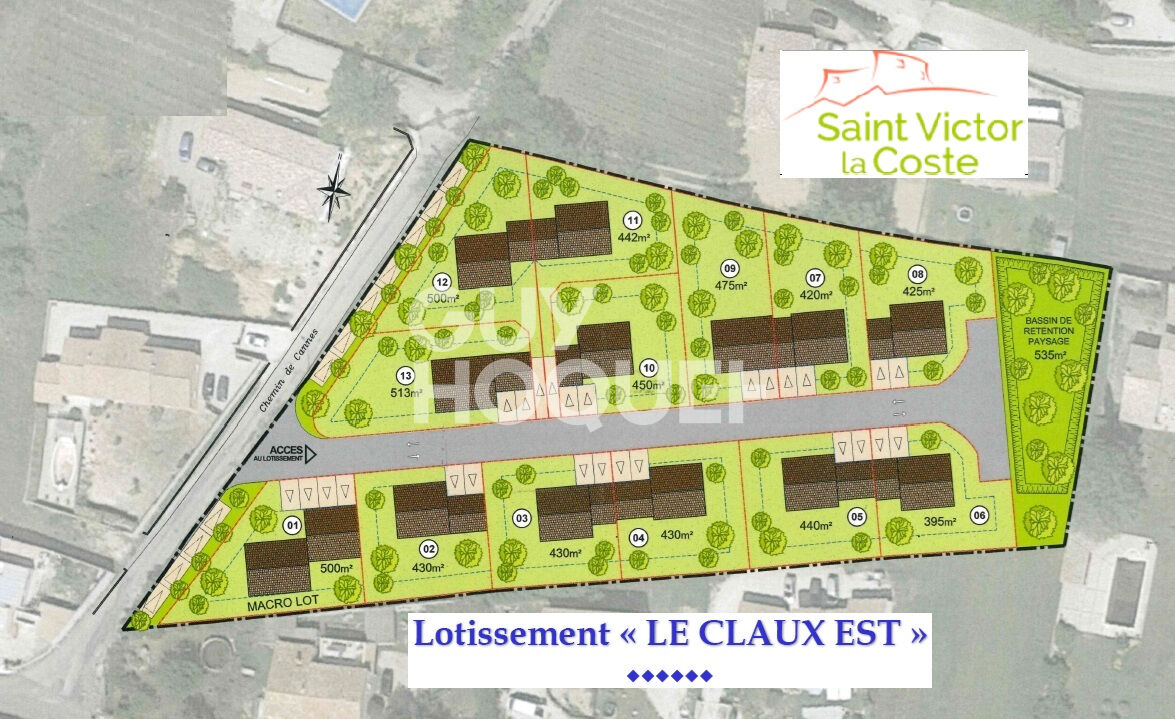 En exclusivité - Terrain constructible de 420 m² viabilisé au calme et proche commodités
