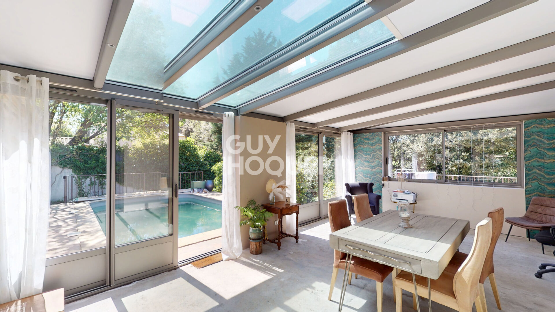 Maison d'exception de plain-pied à vendre à Connaux - 6 pièces, 161 m², 1200 m² de terrain, piscine et grand  garage