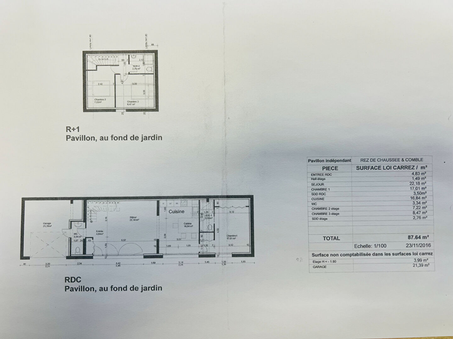 Ensemble immobilier d'environ 88 m²