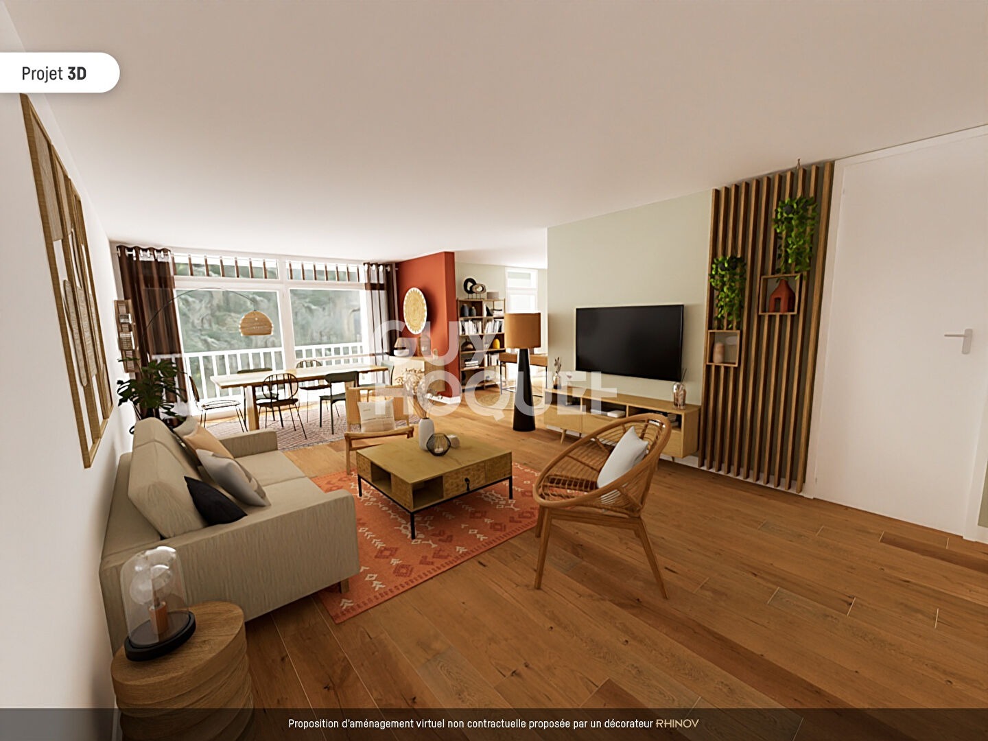 RARE CADRE EXCEPTIONNEL APPRT 90 m² + TERRASSES VUS SUR PARC